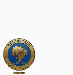 Selo ouro ISO/ABNT 27037